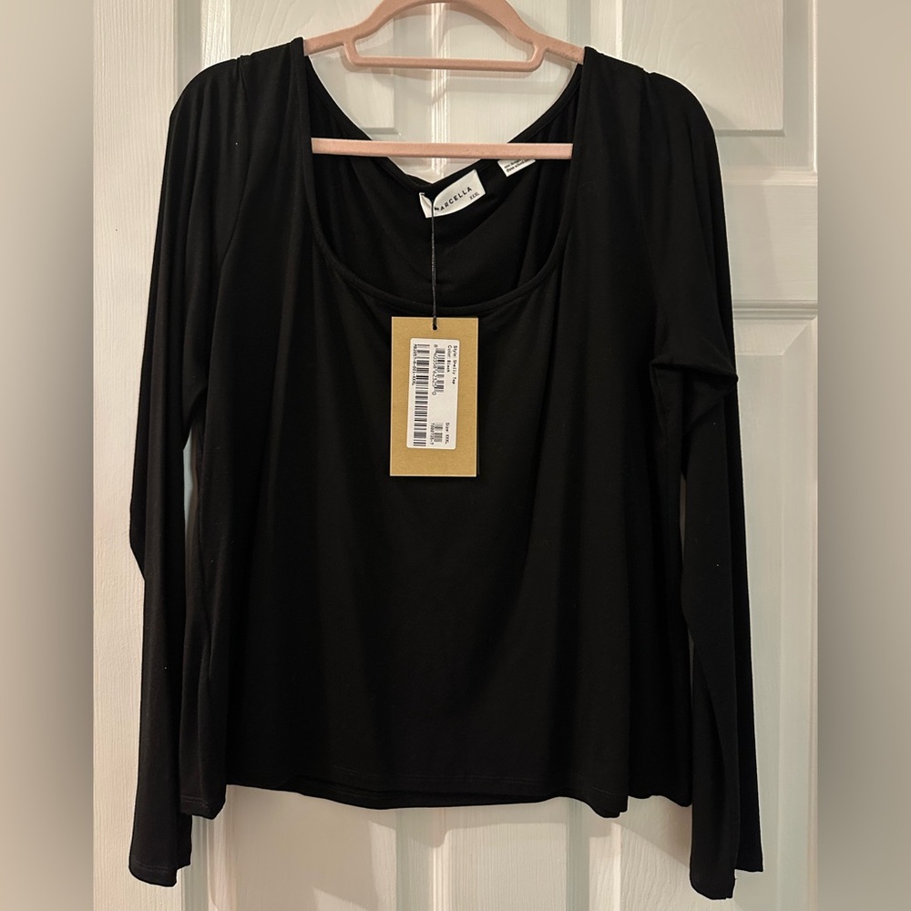 NWT Marcella NYC The Shelly Top in Black | XXXL